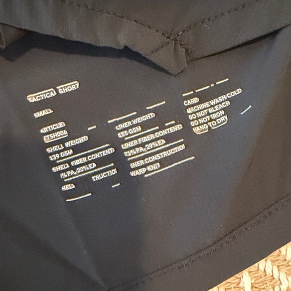 Ten Thousand - Tactical Short Liner - 5” - Black Small SINGLE - Picture 3 of 7